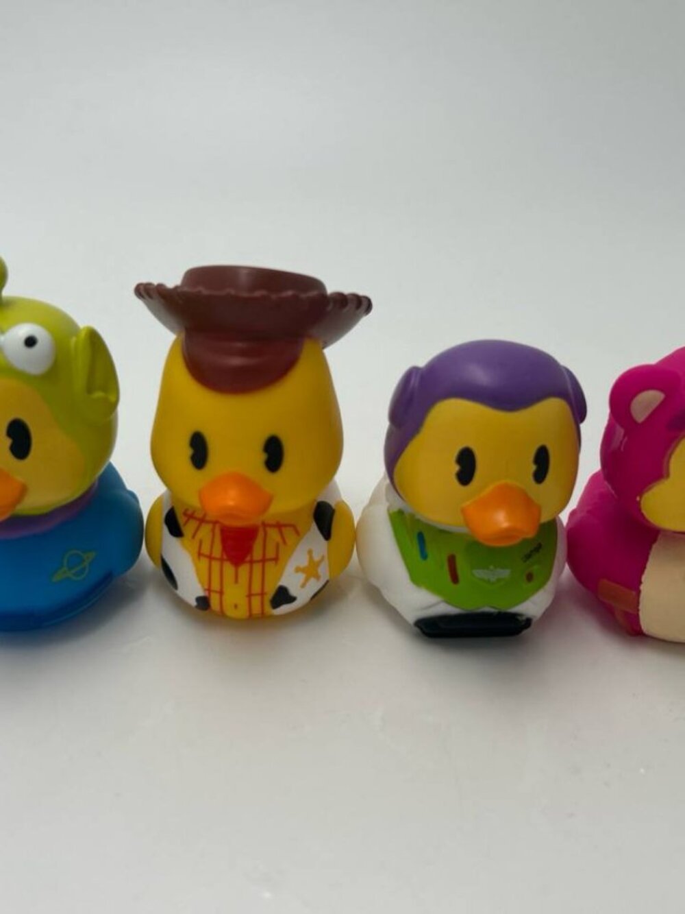 Disney Toy Story Duckalooz Woody Buzz Alien Lotso Rubber Ducks Lot of 4